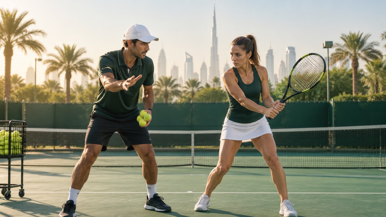 Private tennis coaching in Dubai